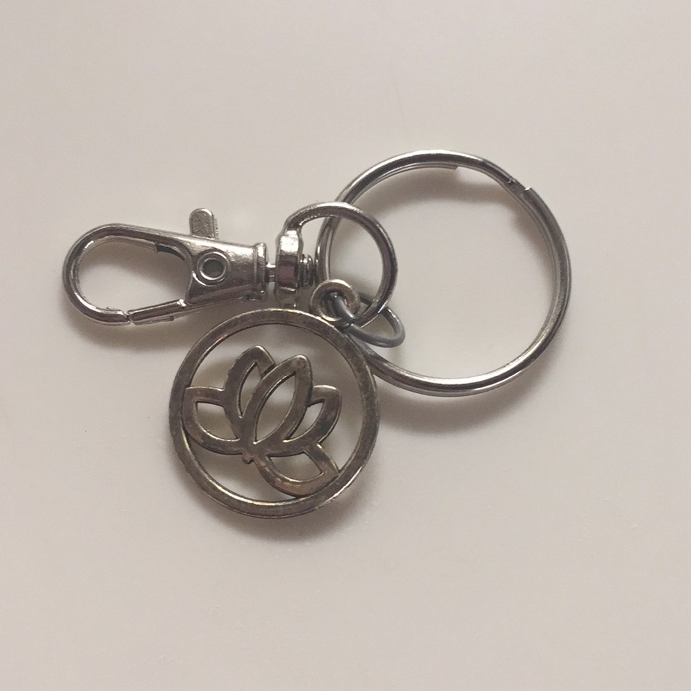 Lotus Flower Keychain